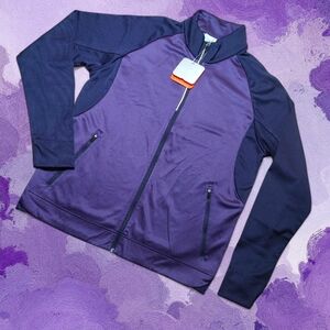 Men's ELEVATE Athletic Sport Long Sleeve Full Zip Jacket - L